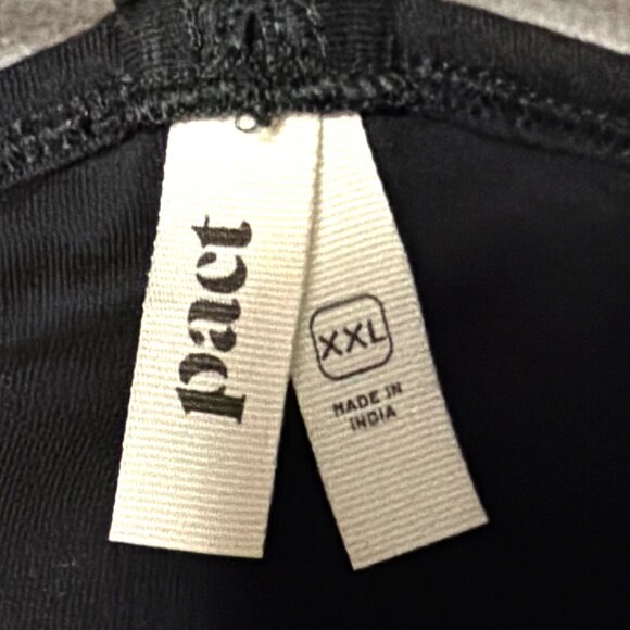 Pact Womens Black Sleeveless Maxi Dress With Dual Straps Organic Cotton Size XXL - Picture 3 of 8